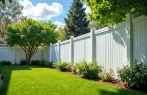 Fence Installation Boise backyard vinyl privacy fence