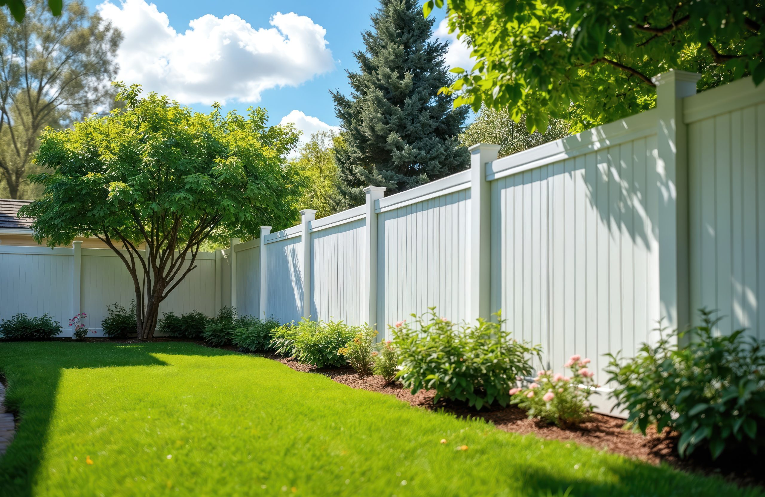 Fence Installation Boise backyard vinyl privacy fence